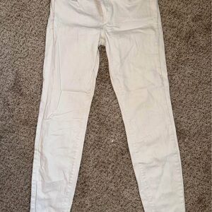 Women's Low Rise White Jeans- Vineyard Wines
